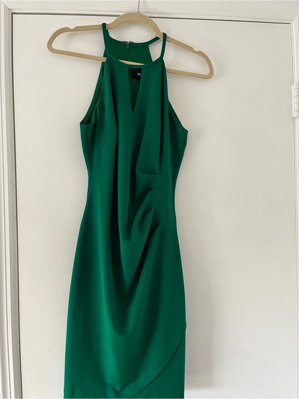 Guess Emerald Green Halter Midi Dress